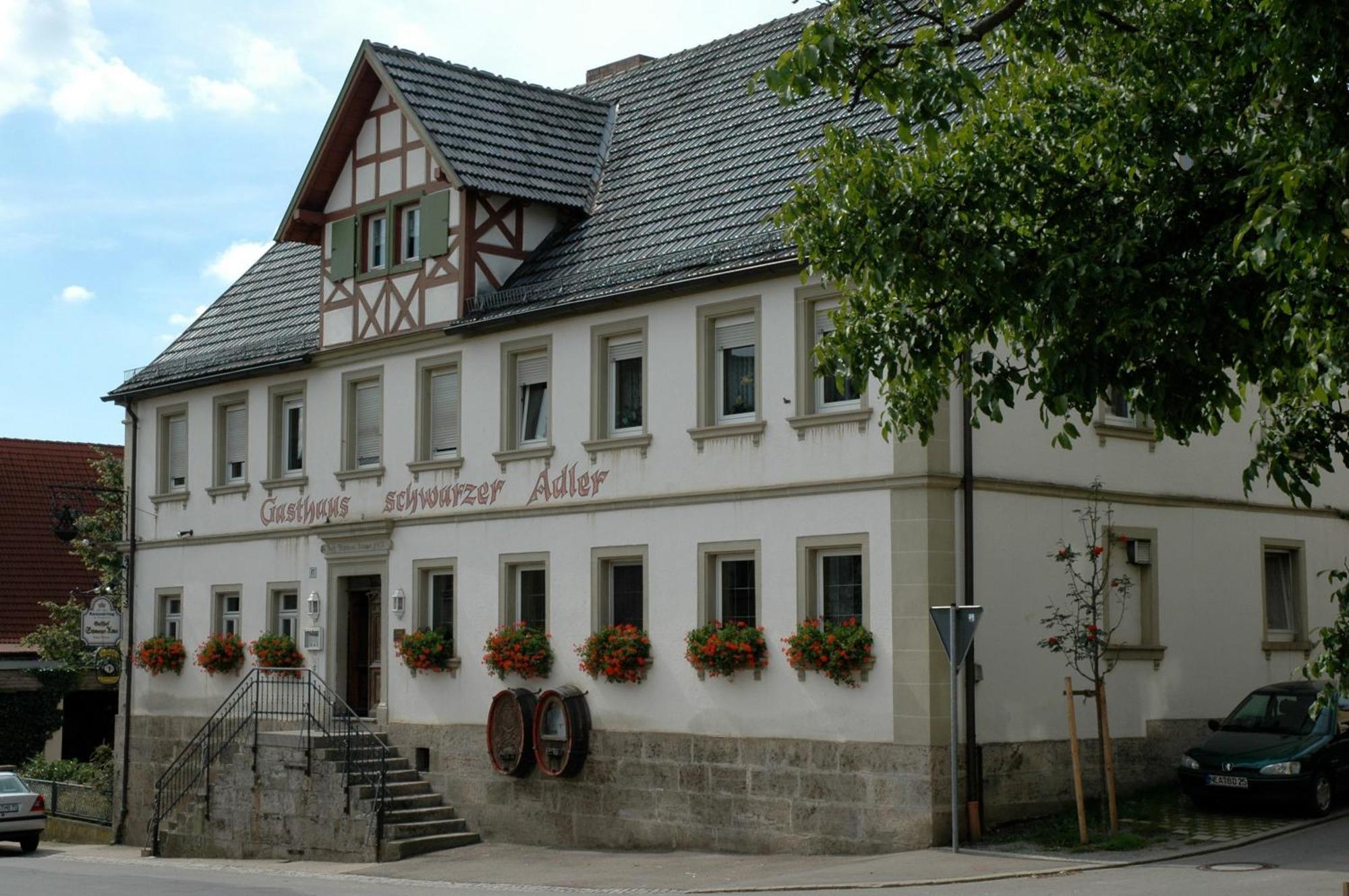 Landgasthof Zum Schwarzen Adler Markt Nordheim エクステリア 写真
