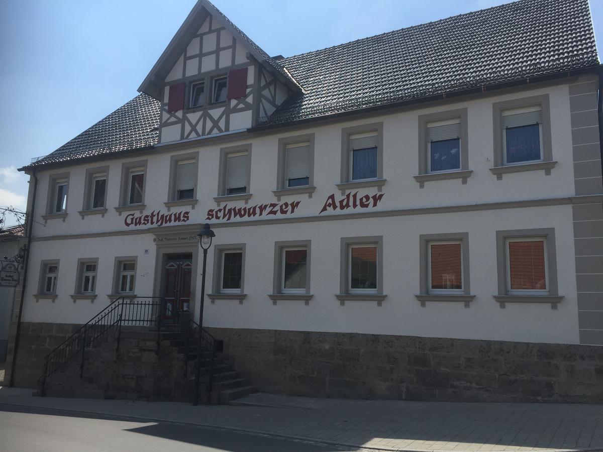 Landgasthof Zum Schwarzen Adler Markt Nordheim エクステリア 写真